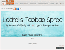 Tablet Screenshot of ladrelis.com